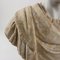 Römischer Kaiser Büste aus weißem Marmor und blumigem Alabaster 7