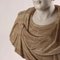 Römischer Kaiser Büste aus weißem Marmor und blumigem Alabaster 5