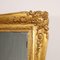 Großer Spiegel aus Goldenem Holz und Tablett 7