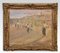 Mediterranean City, 1920s, Oil on Panel, Framed, Image 1