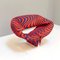 F582 Ribbon Chair by Pierre Paulin and Jack Lenor Larsen Fabrics for Artifort, 1970s, Image 3