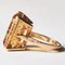 Vintage 18k Gold Citrine Cocktail Ring, 1960s 4