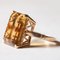 Vintage 18k Gold Citrine Cocktail Ring, 1960s, Image 3