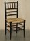 Antique Ebonised Side Chairs, Set of 2 2