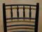 Chaises d'Appoint Antiques en Noirci, Set de 2 4