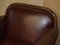 Antique Victorian Leather and Walnut Club Chairs, 1880, Set of 2 4