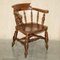 Antique Edwardian Elm Armchair, 1900 2