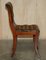 Vintage Chesterfield Brown Leather Dining Chairs, Set of 8, Image 7