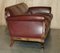 Antique Victorian Brown Leather and Walnut Sofa, 1880 17