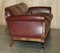 Antique Victorian Brown Leather and Walnut Sofa, 1880, Image 17