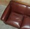 Antique Victorian Brown Leather and Walnut Sofa, 1880, Image 11