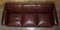 Antique Victorian Brown Leather and Walnut Sofa, 1880 10