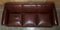 Antique Victorian Brown Leather and Walnut Sofa, 1880, Image 10