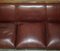 Antique Victorian Brown Leather and Walnut Sofa, 1880, Image 12