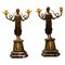 Vintage French Empire Style Candelabra in Gilt and Bronze, Set of 2 1