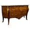 Antique Louis XV Bronze Mounted Kingwood Commode with Marble Top, Image 1
