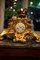 Horloge de Cheminée Antique Style Louis XV en Bronze Doré, France 2