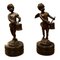 Esculturas de querubines franceses de bronce. Juego de 2, Imagen 1