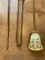 Victorian Gothic Ball and Eagle Claw Motif Fire Companion Set in Brass, Set of 3 9