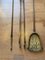 Victorian Gothic Fire Companion Set in Brass, 1800s, Set of 3 6