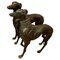 Life-Size Art Deco Greyhound Sculptures in Bronze, Set of 2 1