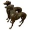 Sculptures Lévriers Art Déco Taille Réelle en Bronze, Set de 2 1