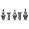 Vases Bleus et Blancs en Delft, Pays-Bas, Set de 5 1