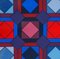 Victor Vasarely, Kinetic Composition in Red and Blue, Original Screenprint, 20th Century 4