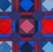 Victor Vasarely, Kinetic Composition in Red and Blue, Original Screenprint, 20th Century, Image 4