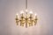 Mid-Century Brass Chandelier attributed to Gaetano Sciolari for Staff, 1970s, Image 4