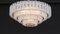 Large Mid-Century Doria Ice Glass Chandelier, Germany, 1960s 14