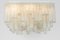 Lampada ad incasso grande in vetro di Murano ghiacciato attribuita a Doria, Germania, anni '60, Immagine 8