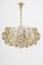 Gilt Brass Chandelier attributed to Palwa Sciolari Germany, 1970s 2