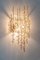 Large Gilded Brass and Crystal Sconce in the style of Sciolari Palwa, Germany, 1960s 10