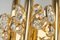 Lámparas de pared de cristal de latón dorado al estilo de Sciolari Palwa, Alemania, años 60. Juego de 2, Imagen 2