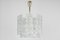 Large Murano Ice Glass Chandelier attributed to Kalmar, Austria, 1960s, Image 10