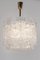 Large Murano Ice Glass Chandelier attributed to Kalmar, Austria, 1960s, Image 4