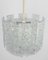 Großer Murano Eisglas Kronleuchter Kalmar zugeschrieben, Österreich, 1960er 13