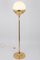 Mid-Century Brass Globe Floor Lamp attributed to U.W for Art & Craft, Germany, 1960s 3