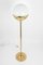 Mid-Century Brass Globe Floor Lamp attributed to U.W for Art & Craft, Germany, 1960s 7