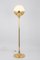 Mid-Century Brass Globe Floor Lamp attributed to U.W for Art & Craft, Germany, 1960s 9