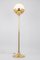 Mid-Century Brass Globe Floor Lamp attributed to U.W for Art & Craft, Germany, 1960s 2