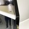 Modern Italian Black Lacquered and White Wood Angular Bookcase, 1980s 9