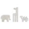 Italian Carrara Marble Animals Sculpture from Fratelli Mannelli, Italy, 1970s, Set of 3 6