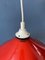 Small Vintage Red Metal Hanging Lamp, 1970s, Image 10