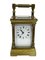 Miniature French Brass Carriage Clock with Case, 1890s, Image 2