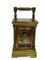 Miniature French Brass Carriage Clock with Case, 1890s 8