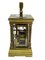 Miniature French Brass Carriage Clock with Case, 1890s 9