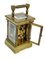 Miniature French Brass Carriage Clock with Case, 1890s 6