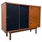 Credenza alta in laminato nero, teak e metallo di Elam, Italia, 1962, Immagine 1